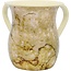 Kosher Cook Wash Cup Brown Sand Painted Design - Ceramic Look