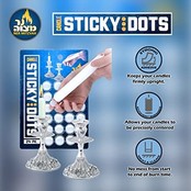 Kerze Sticky Dots 24 Stück