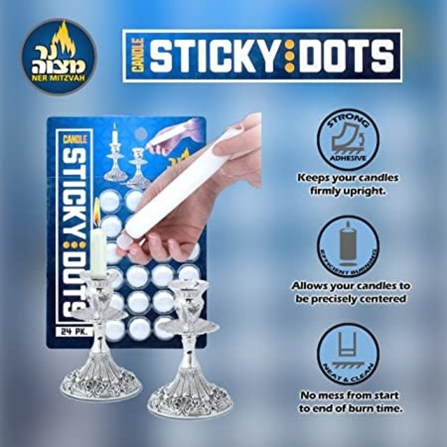 Candle Sticky Dots 24 pieces