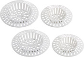 Crépine de vidange, lot de 4 pièces - Blanc