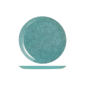 Assiette Plate Turquoise Glacé D26cm P6