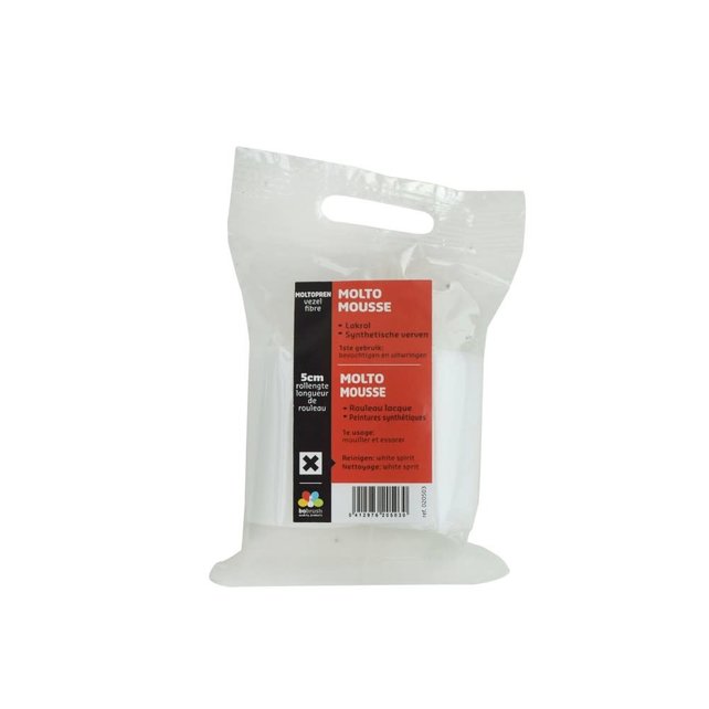Bobrush Molto Superfijn vervang lakrol 5cm/2stuks