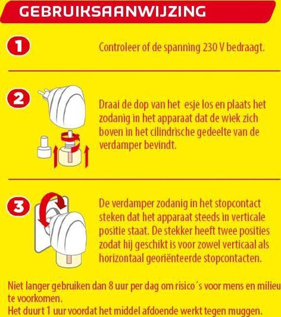 Vapona Anti Mug Stekker - 45 nachten