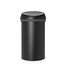 Brabantia Brabantia Touch Bin 60L Mineral Moonlight Black