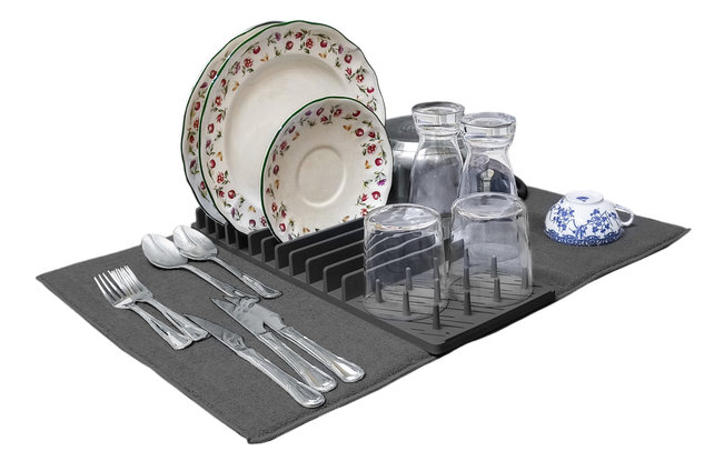 Afdruipmat Microvezel - 43x60cm + Rekje