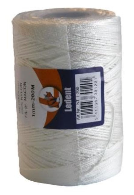 Gevlochten Nylon 1mm 200M