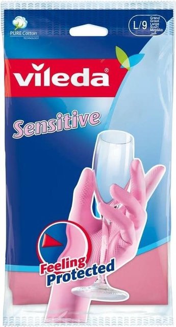 Vileda Handschoenen Sensitive L (1X)