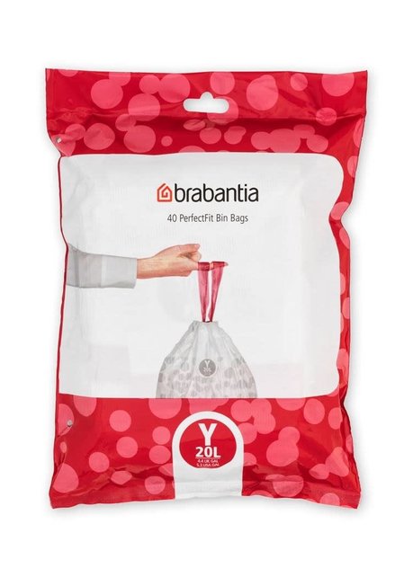 Brabantia PerfectFit Afvalzakken Code Y ( 20 Litres) 40 Zakken
