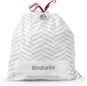 Sacs poubelle Brabantia PerfectFit Code J (23L), 40 sacs - Blanc