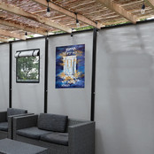 Waterdale Sukkos Shira Licht Painted Harachamun Vinyl - Sukkah Decoration - 40x50 cm