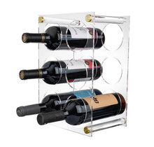 Waterdale 6 Bottle Wine Stand Gold