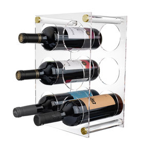 6 Bottle Wine Stand Gold