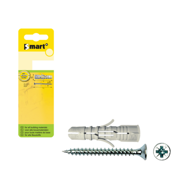 Smart Nylon Plugen+Schroef 5X25 P20