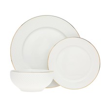 Godinger Gatherings Service de table Pique Gold 18 pièces