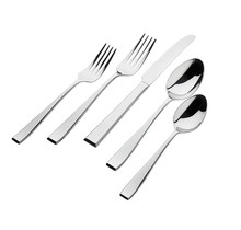 20Pc Chisel Flatware Set