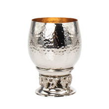 Hammered Cup With Grape Detail