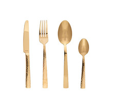 Felicity Hammered Bestek Set 24p Champaigne