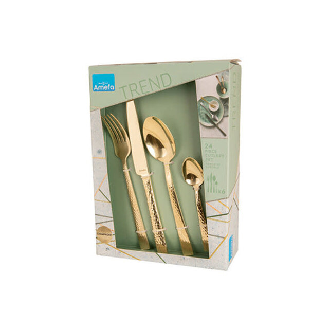 Felicity Hammerschlagbesteckset 24t Champagner