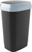 Kis Dual Swing Bin L Schwarz 50l 31x42xh62cm