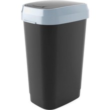Kis Dual Swing Bin L Schwarz 50l 31x42xh62cm