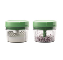 Cosy&Trendy Fresco Multi Chopper Green 0,6l D11,5 X9,5cm With Whisk And Lid On The Go
