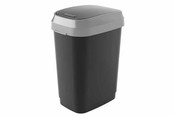 Poubelle double pivotante Curver Kis - 25 litres - 26 x 37 x h47,5 cm