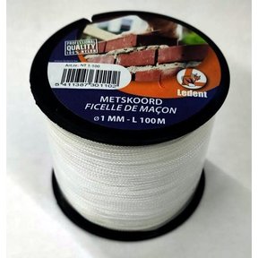 Nylon Gevlochten 1mm 100M