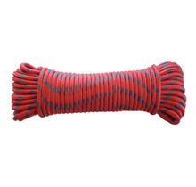 Cordon tressé - 6 mm - 20 mètres - polypropylène - rouge