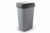 Curver Dual Swing Bin L Grey 50l 31x42xh62cm