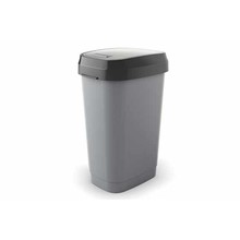 Curver Dual Swing Bin L Gris 50l 31x42xh62cm