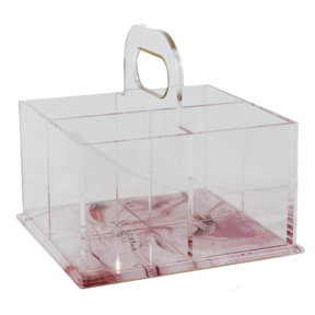 Acrylic 4 Section Cutlery Holder