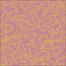 Ambiente Napkins Baroque Gold/Rose