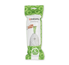 Brabantia Perfect Fit Beutel, Code G, 23–30 l, 20 Beutel pro Rolle – Weiß