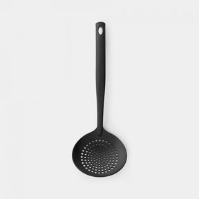 Skimmer/Strainer Spoon Non-stick - Black Line