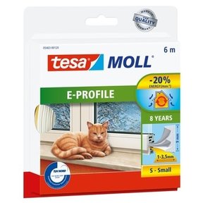 Tesa Moll E-Profil Weiß 6M