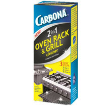 Carbona 2-in-1 Oven Rack & Grill Cleaner – Powerful 3-Step Cleaning, Biodegradable Formula