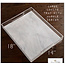 Lucite By Design Lucite Medium 13” x 9.5” Multi Purpose Marble Design Tray with handles