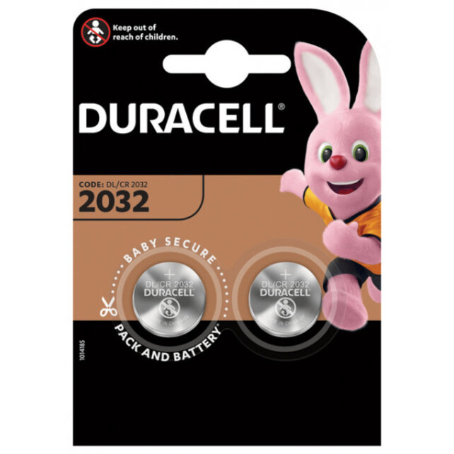 Duracell Knoopcel CR2032 3V (2 pièces)