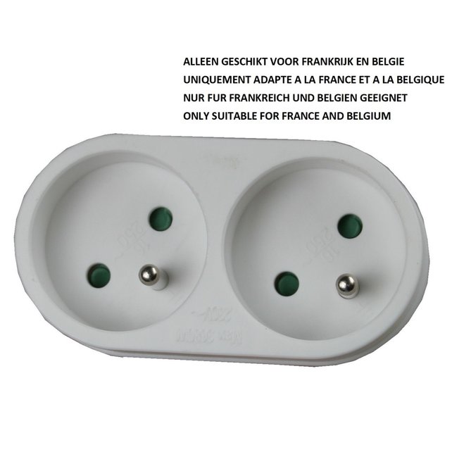 Stekker Duo Verloop+A Pin