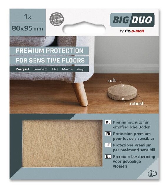 Fix-o-moll Felt Glides 80x95cm Brown