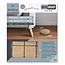 Fix-O-Moll Fix O Moll Big Duo Parquet Gliders Self Adhesive 25mm x25mm