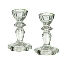 Pair of Glass Candlesticks