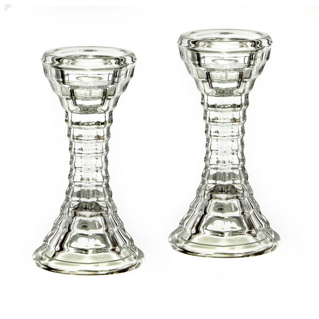 Paldinox Paar Glaskerzenhalter 14,5 cm