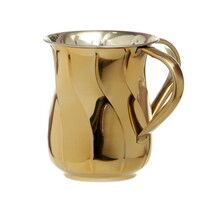 Paldinox Wash Cup - Gold Waves  - Stainless Steel