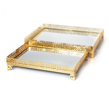 Paldinox Mirror Tray-Gold Plated 33.1x24x7cm Medium