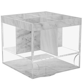 Silverware Caddy Square Marble