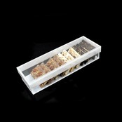 Waterdale Removable Tray 3 Sectional with Divider & Cover, Marble