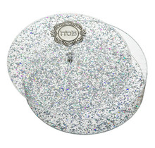 Art Perspex Runde Matzah-Box mit Metallplakette 35,5 cm