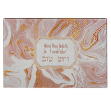 Plateau Challah en verre renforcé Art 25x37cm