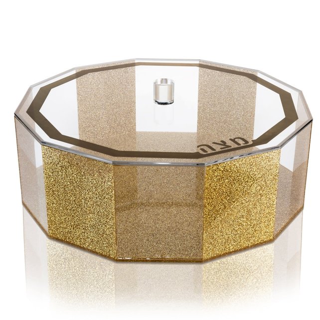 Waterdale Lucite Matzah Box - Hexagon